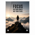 FOCUS ON YOUR GOALS Glasaufsteller