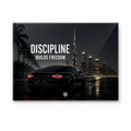 DISCIPLINE BUILDS FREEDOM Glasaufsteller