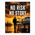 NO RISK NO STORY Glasaufsteller